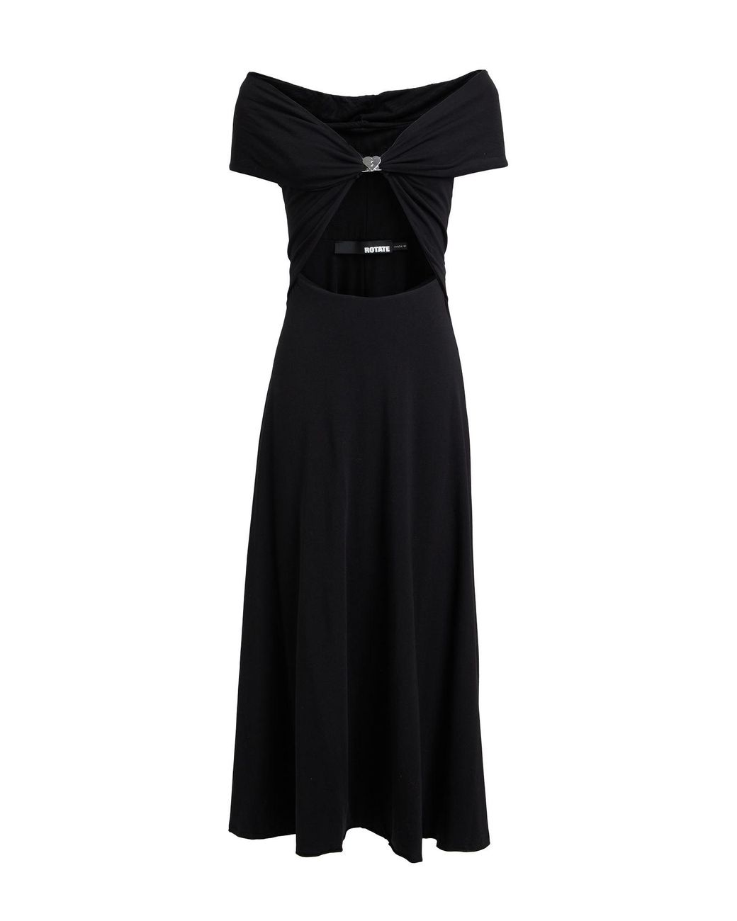 ROTATE BIRGER CHRISTENSEN Black Midi Dress