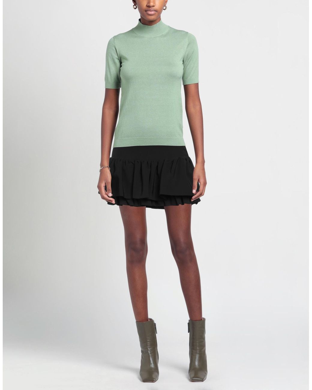 Mini-jupe Rabanne en coloris Black