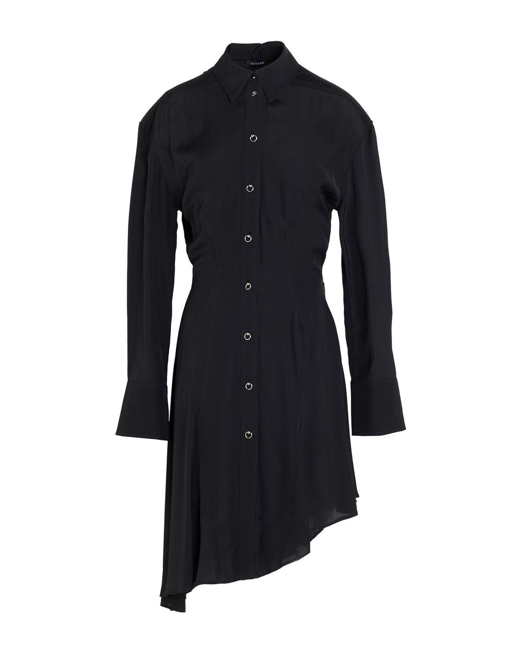 Mugler Blue Midi Dress Viscose