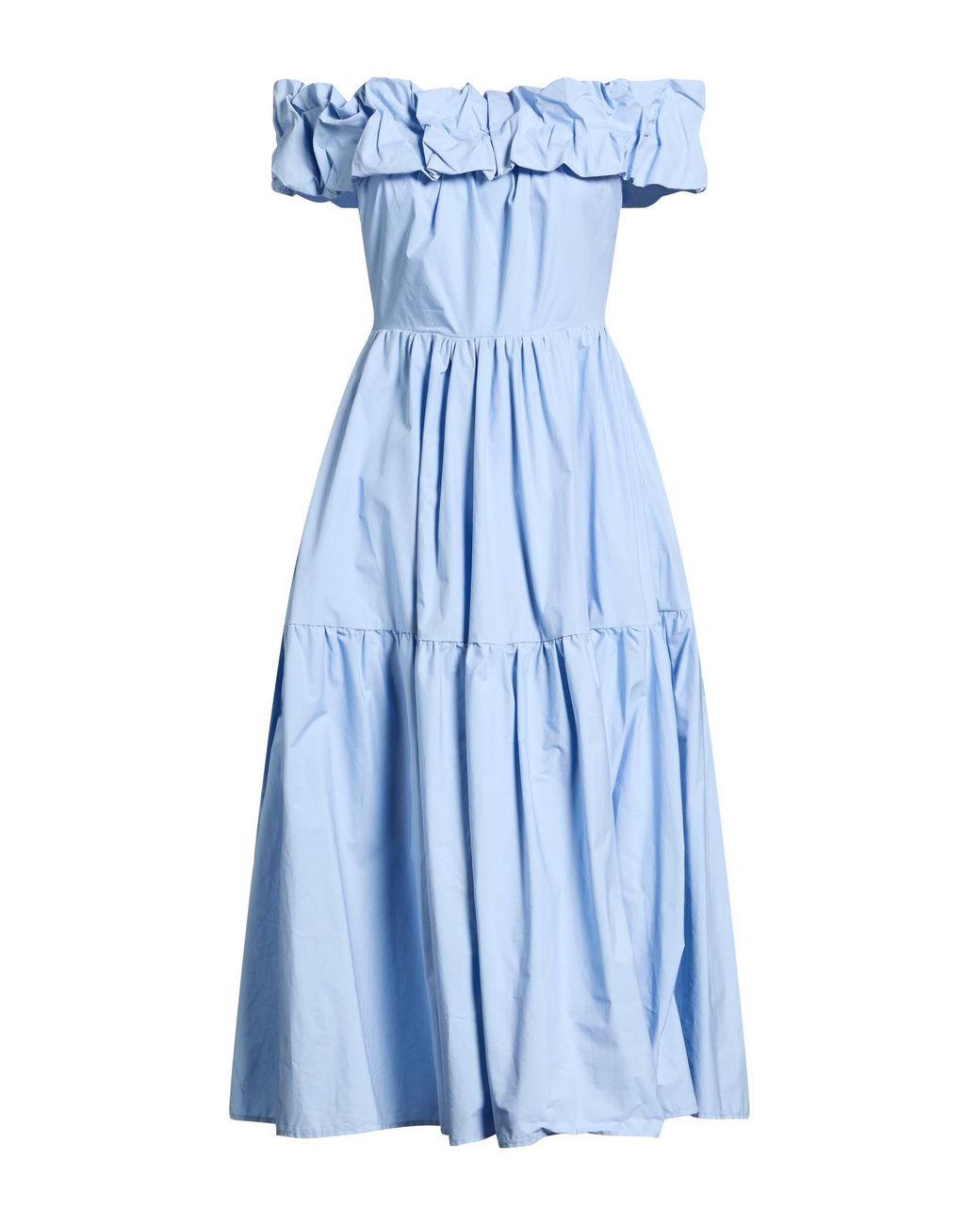 No Secrets Blue Midi Dresses
