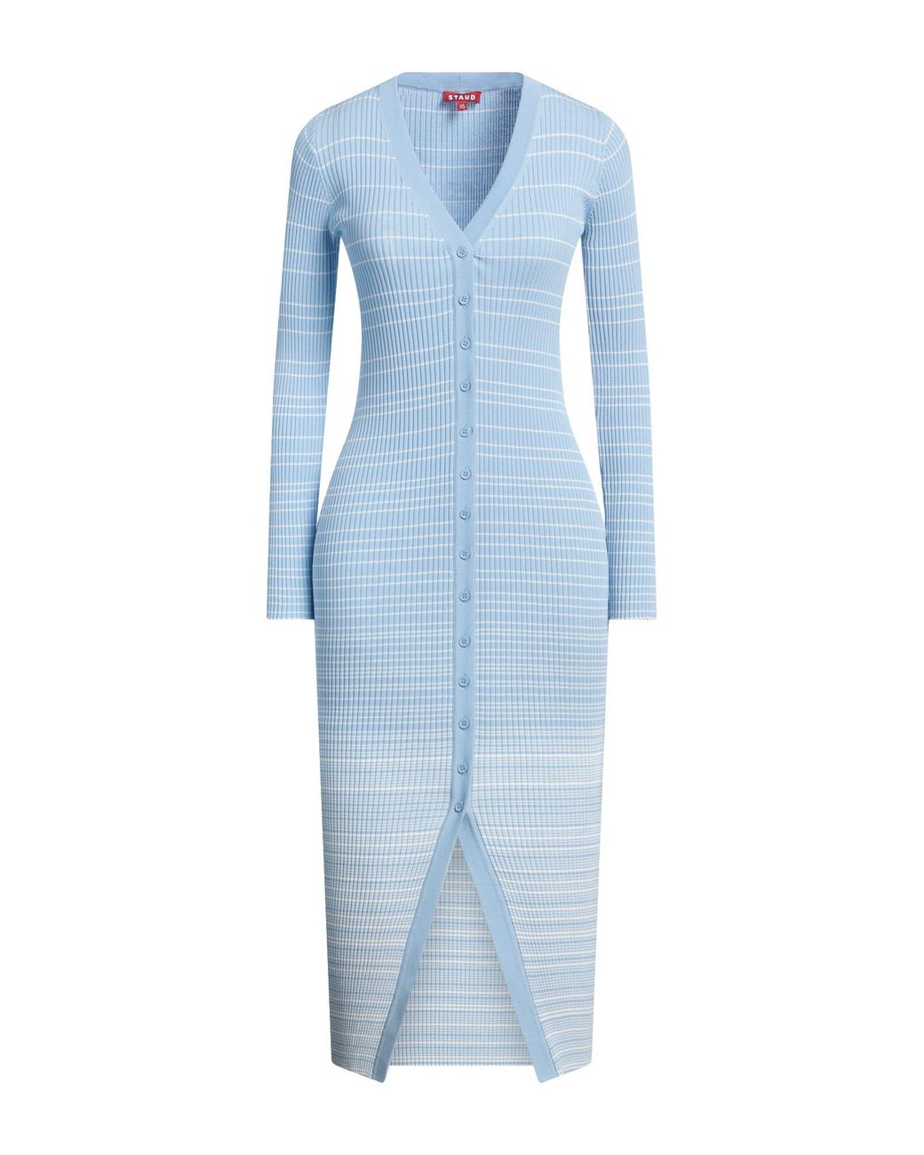 Staud Blue Midi Dress