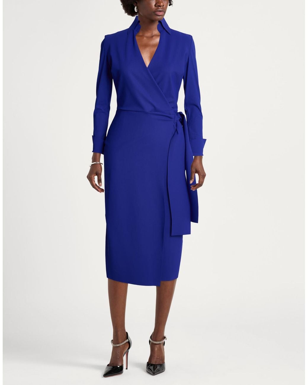 La Petite Robe Di Chiara Boni Blue Midi Dress
