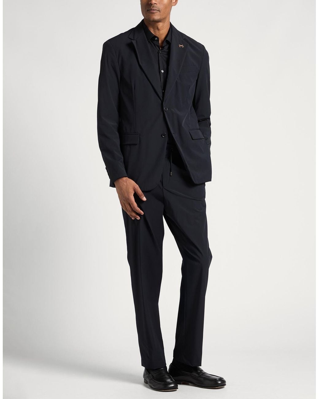 Pal Zileri Blue Suit Polyamide, Elastane for men