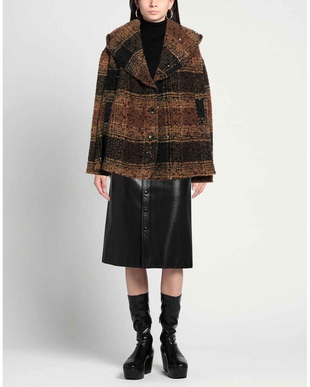 Abrigo Shirtaporter de color Brown