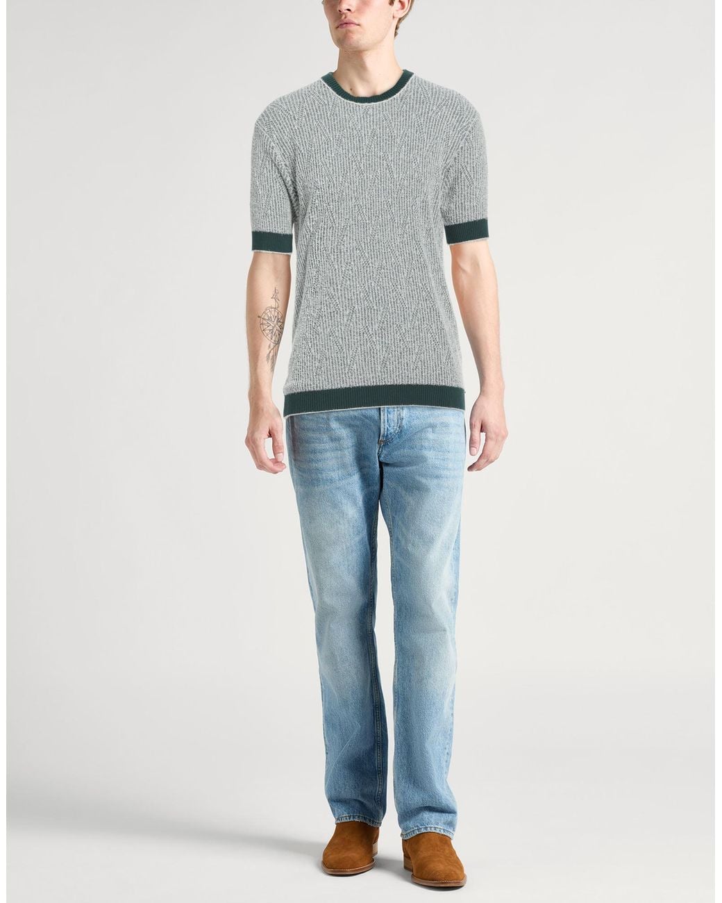 Daniele Fiesoli Gray Jumper for men