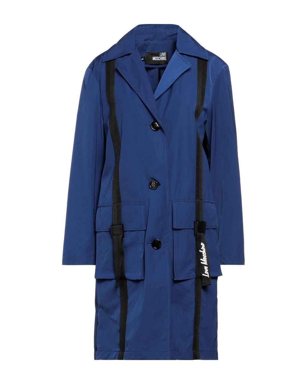 Love Moschino Blue Overcoat & Trench Coat