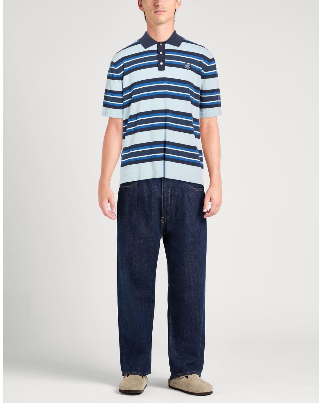 Maison Kitsuné Poloshirt in Blue für Herren