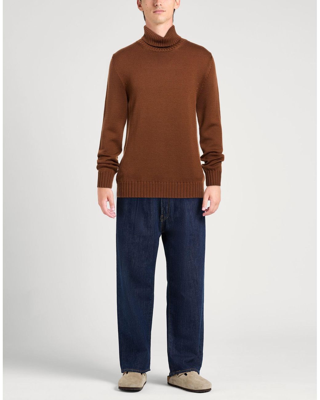 Col Roulé Alpha Studio pour homme en coloris Brown