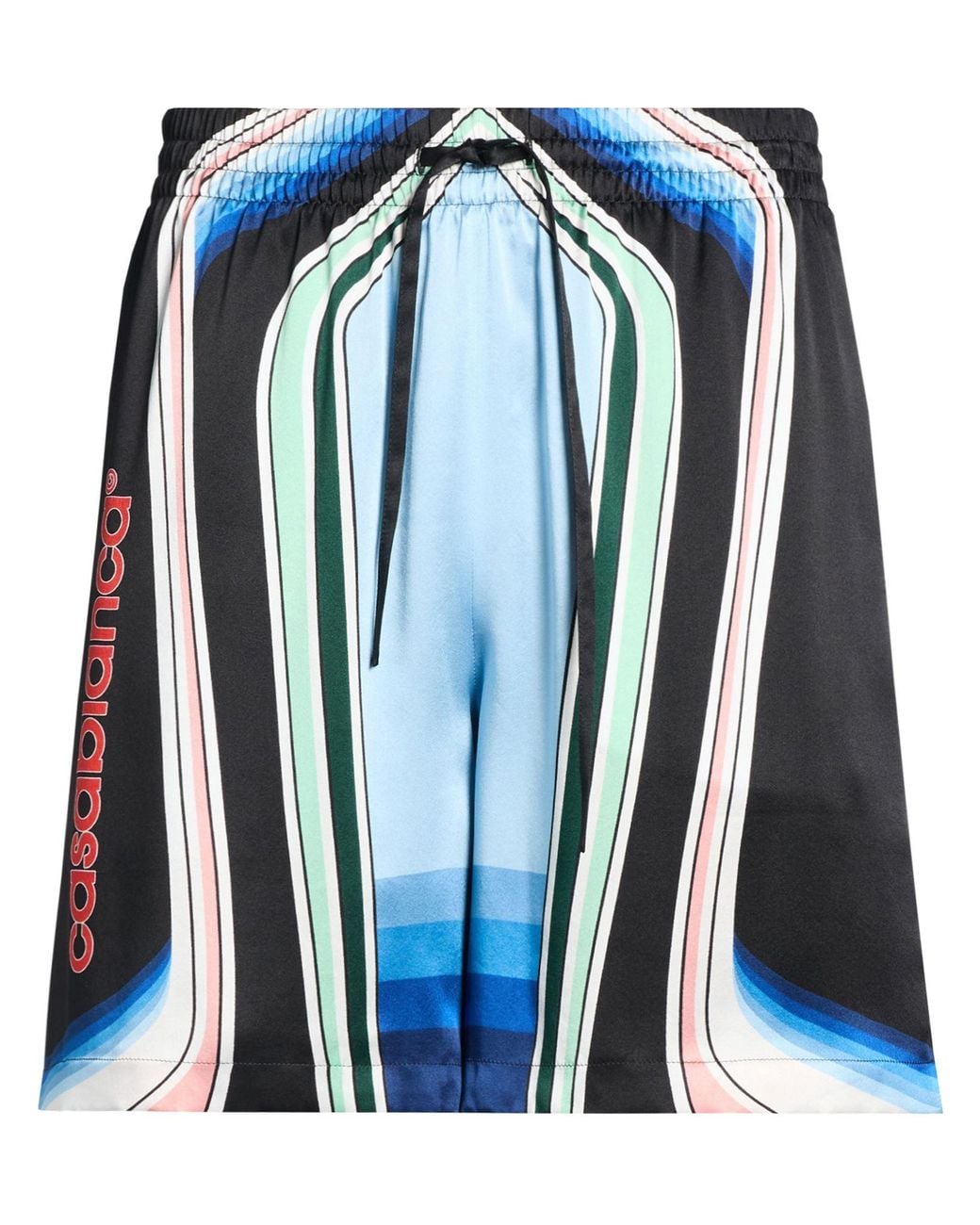 Casablanca Blue Shorts & Bermuda Shorts Silk for men