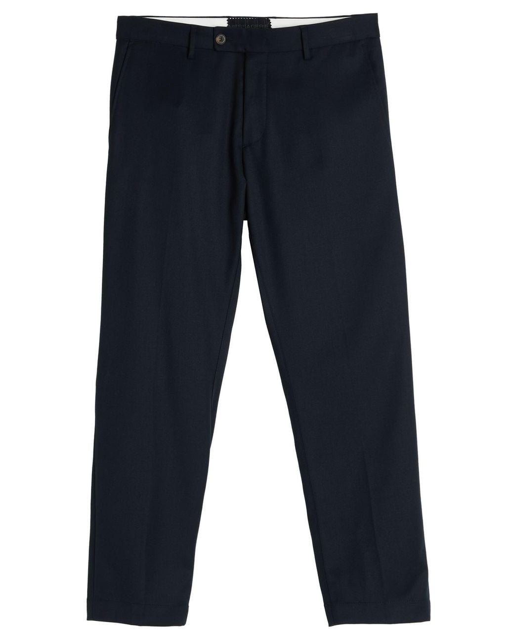 Messagerie Blue Midnight Pants Polyester, Viscose, Wool, Elastane for men