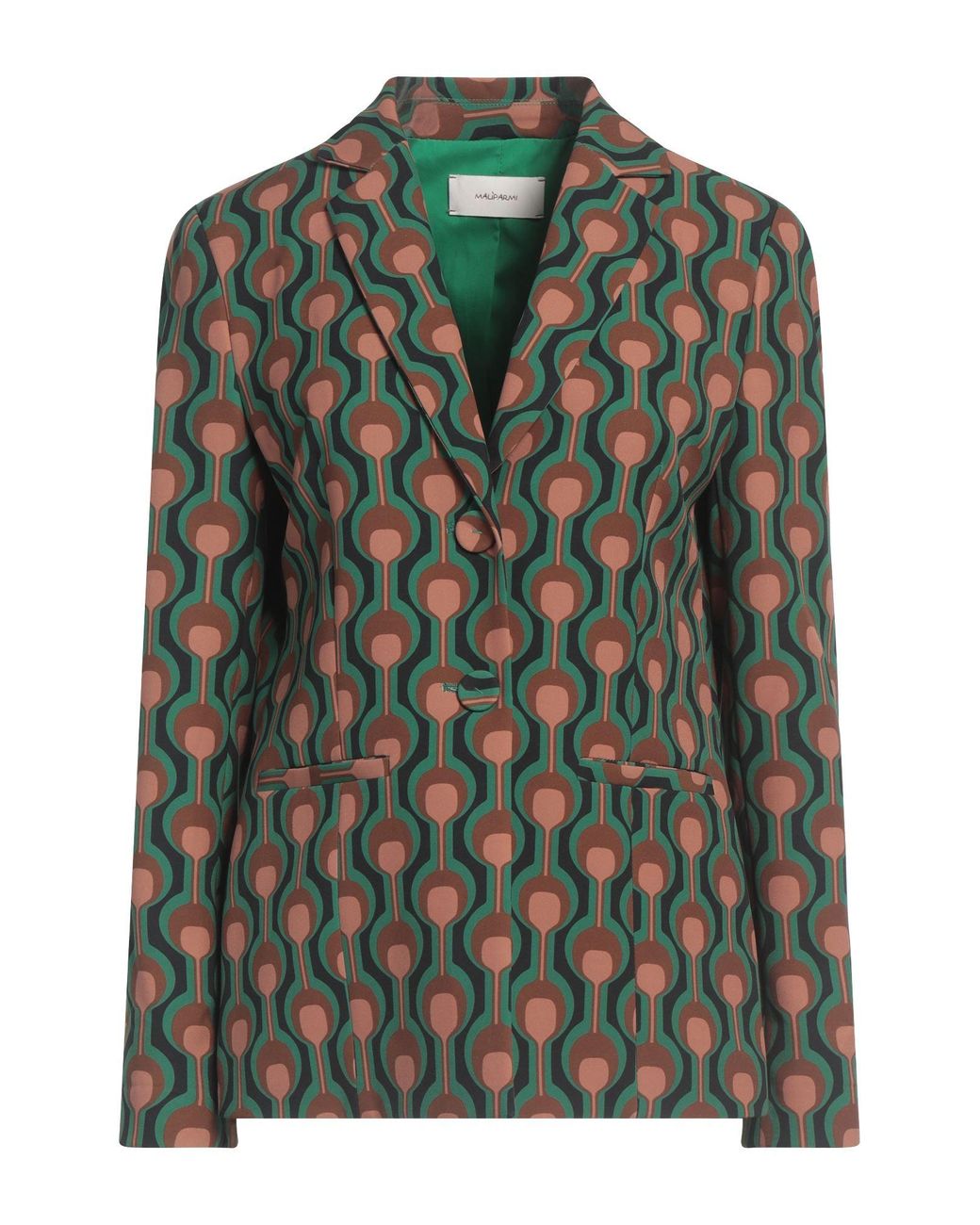 Maliparmi Green Blazer Polyester, Elastane