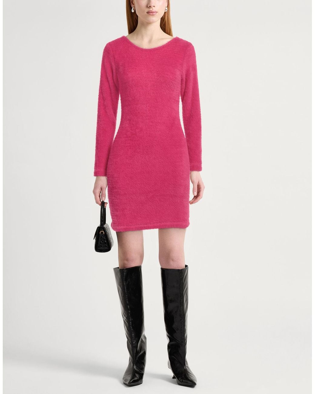 Odi Et Amo Pink Mini Dress Polyester