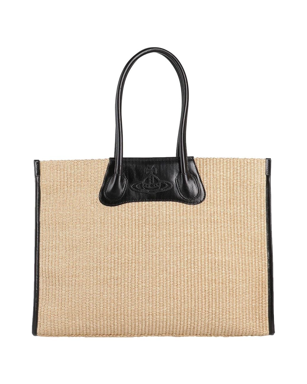 Vivienne Westwood Natural Troy Tote -- Sand Handbag Textile Fibers