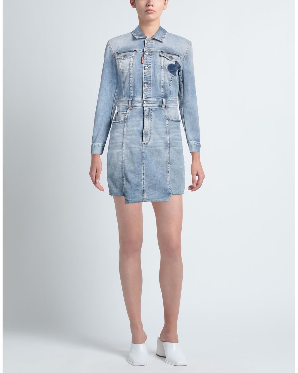DSquared² Blue Mini Dress