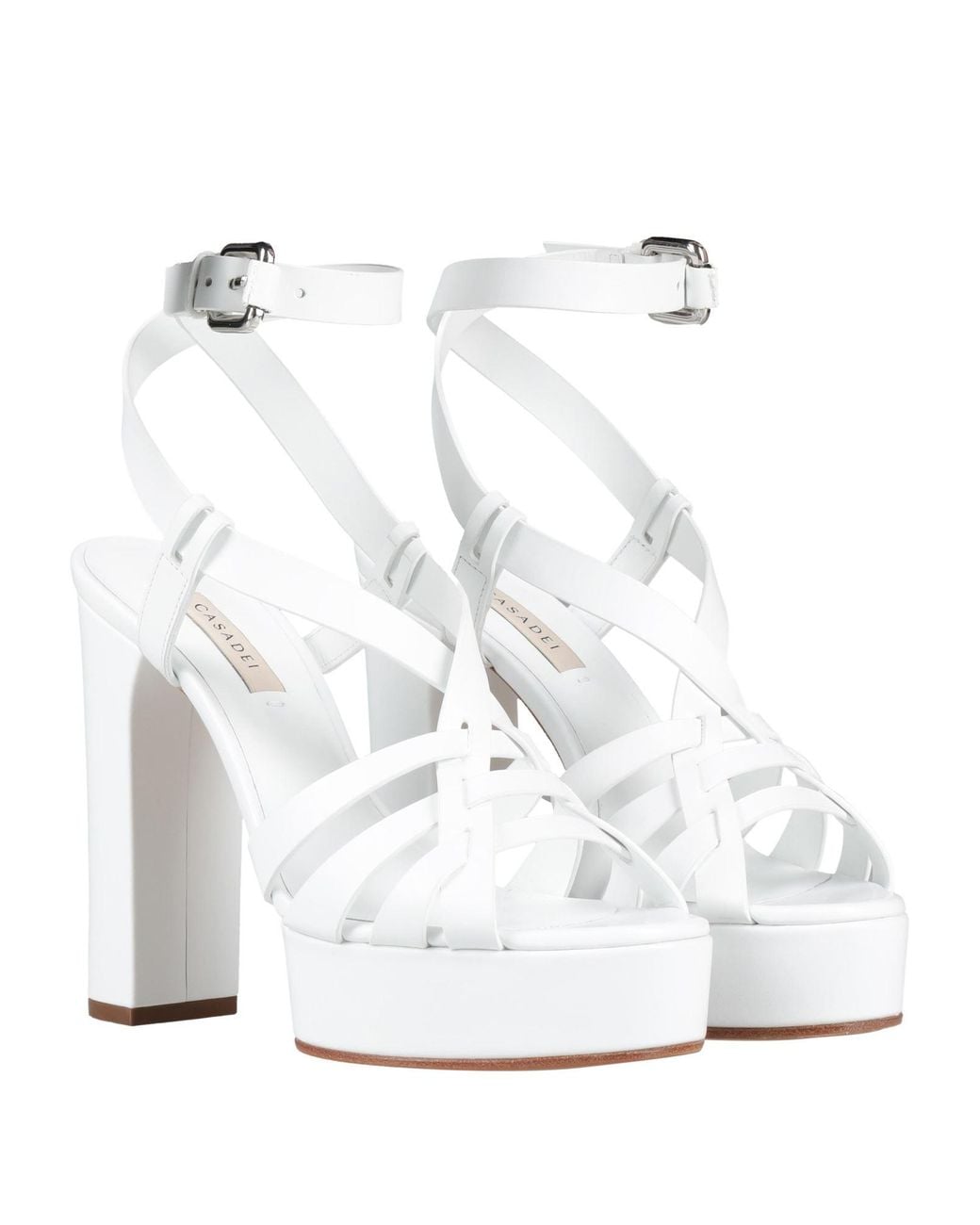 Casadei White Sandals
