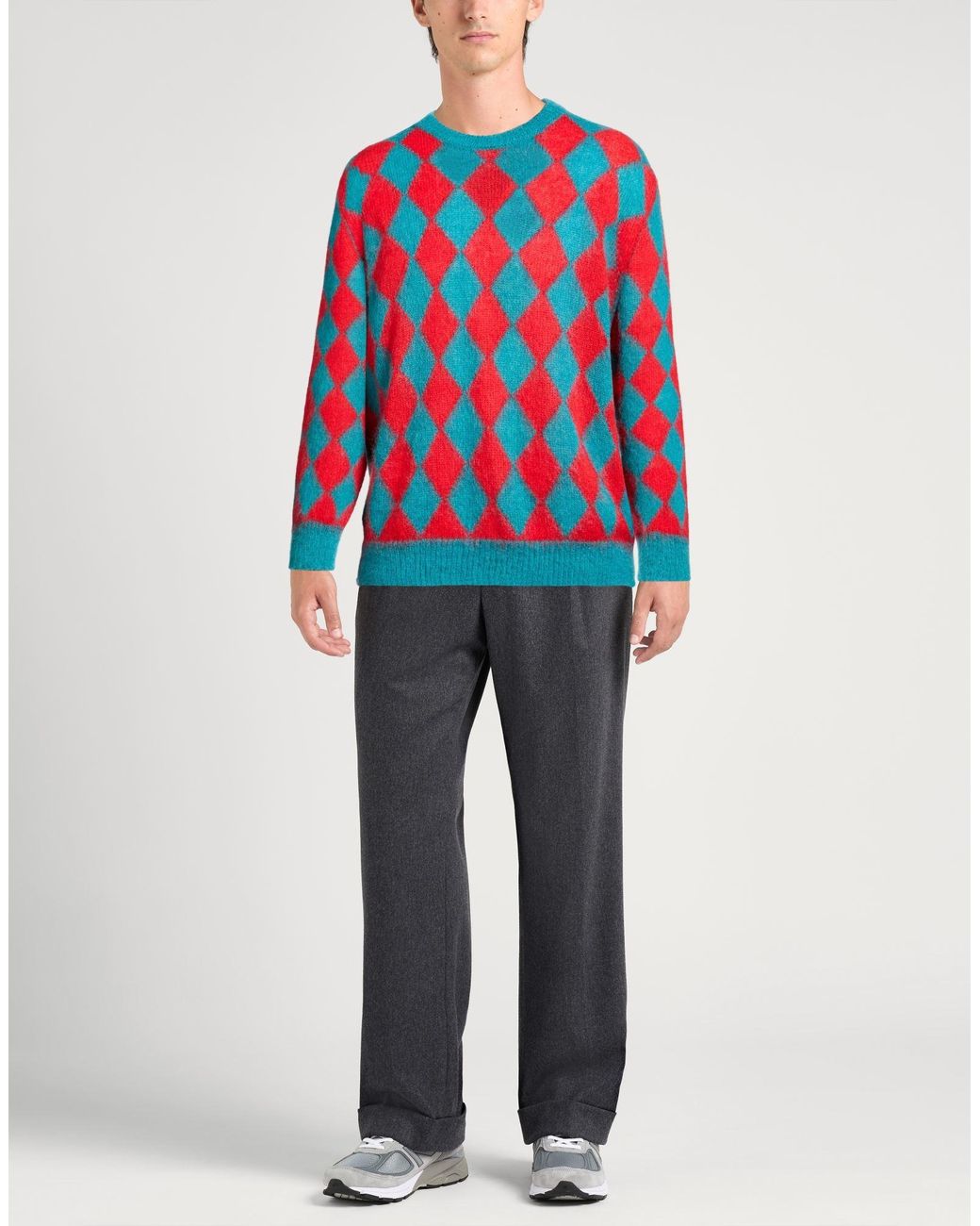 Pullover Amaranto de hombre de color Red