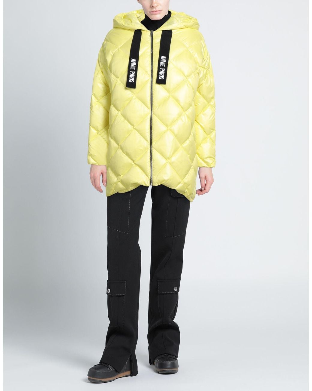 ANNIE PARIS Yellow Pastel Puffer Polyamide