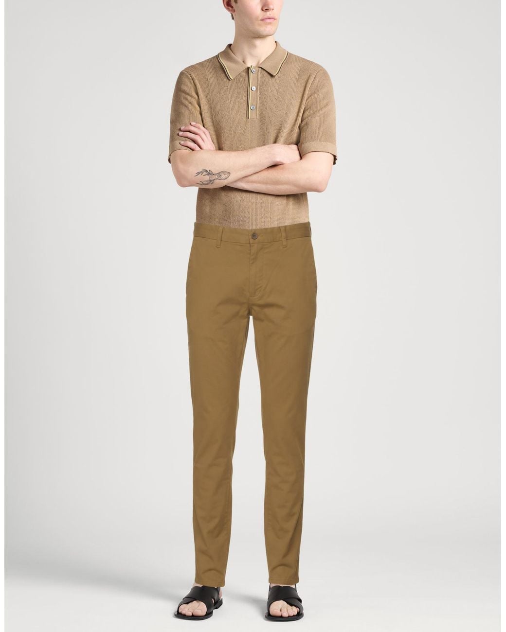 Grifoni Natural Pants Cotton, Elastane for men
