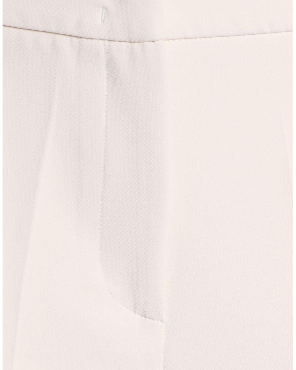 SILENCE LIMITED White Cream Pants Polyester, Elastane