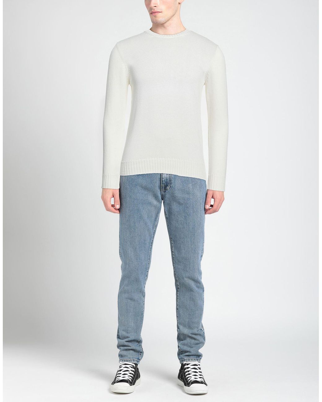 Drumohr Pullover in White für Herren