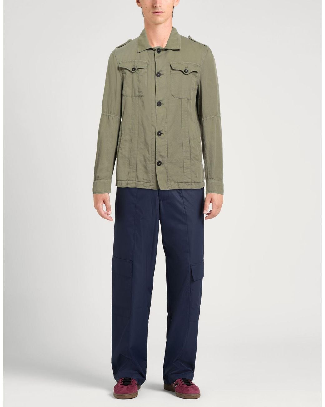 Messagerie Green Patrizio Piscaglia Jacket Cotton, Linen, Lyocell for men