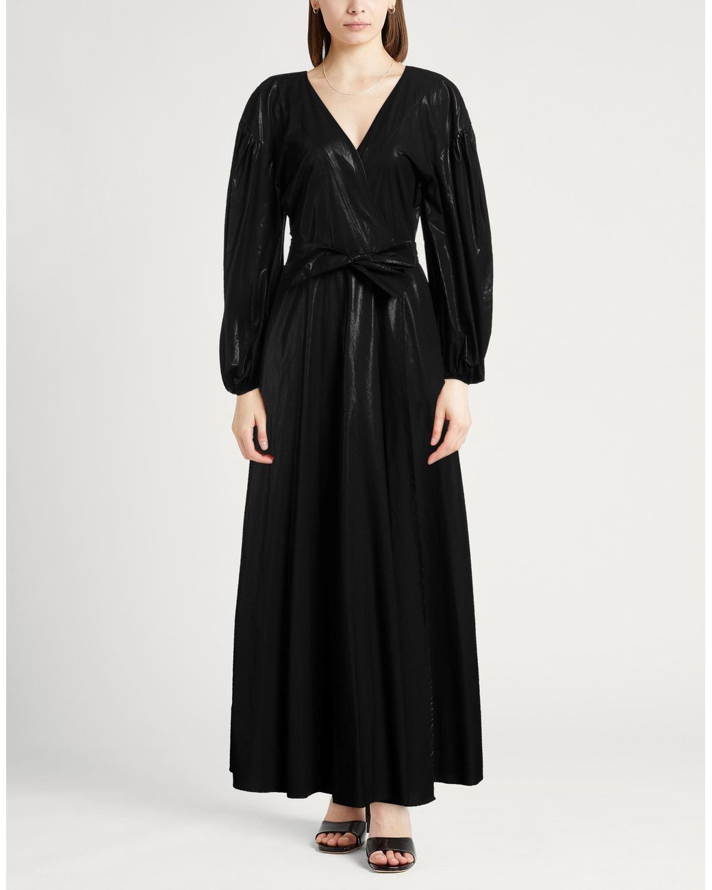 Jucca Black Maxi Dress Cotton