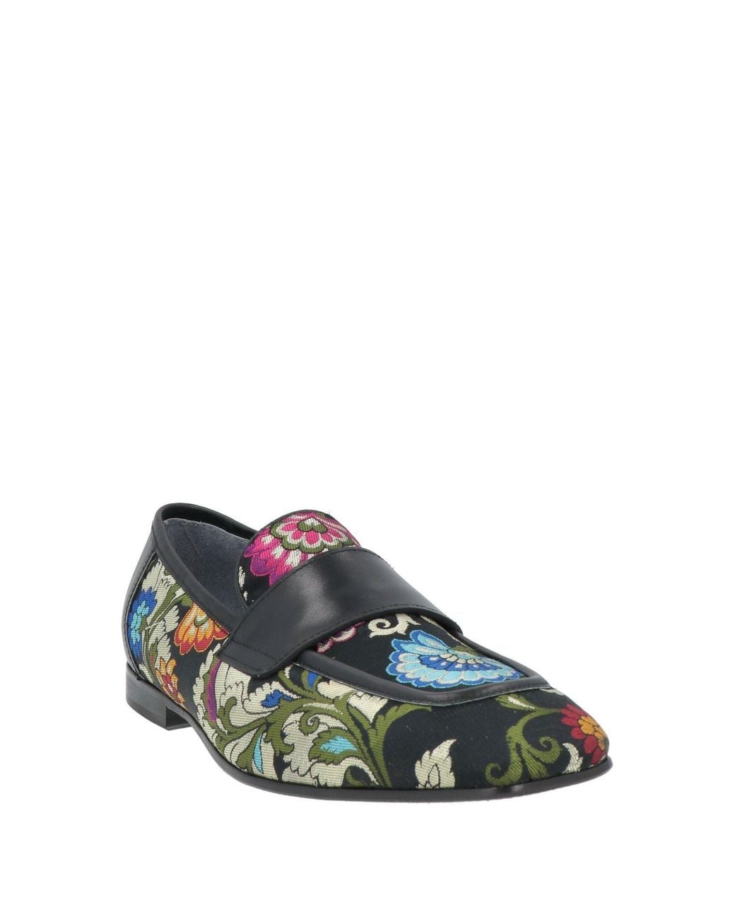 Giovanni Conti Black Loafers Textile Fibers, Calfskin for men