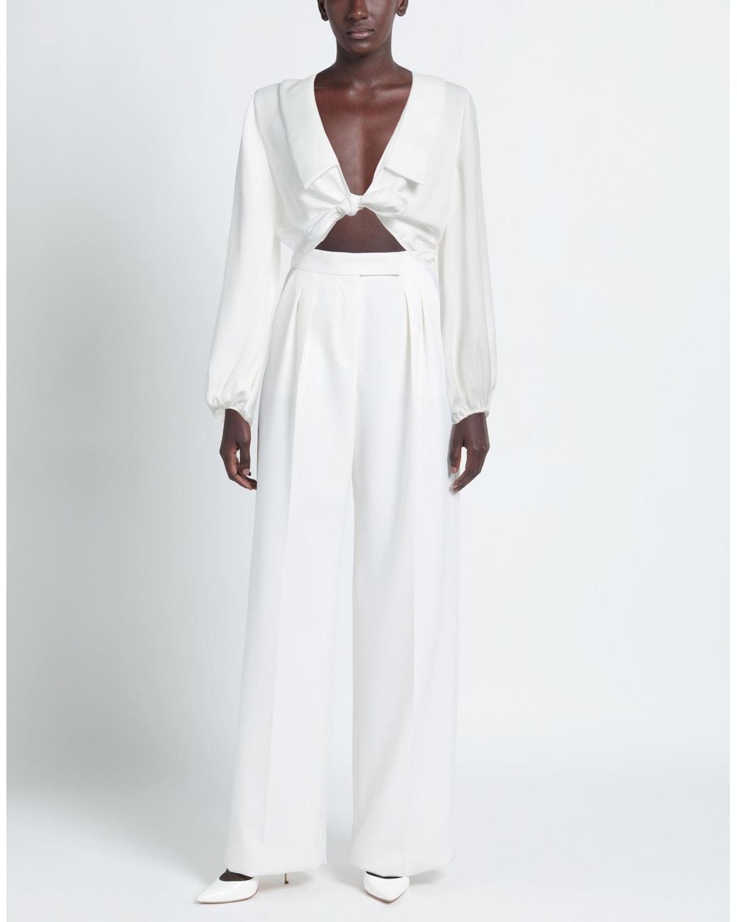 Maje White Top Polyester