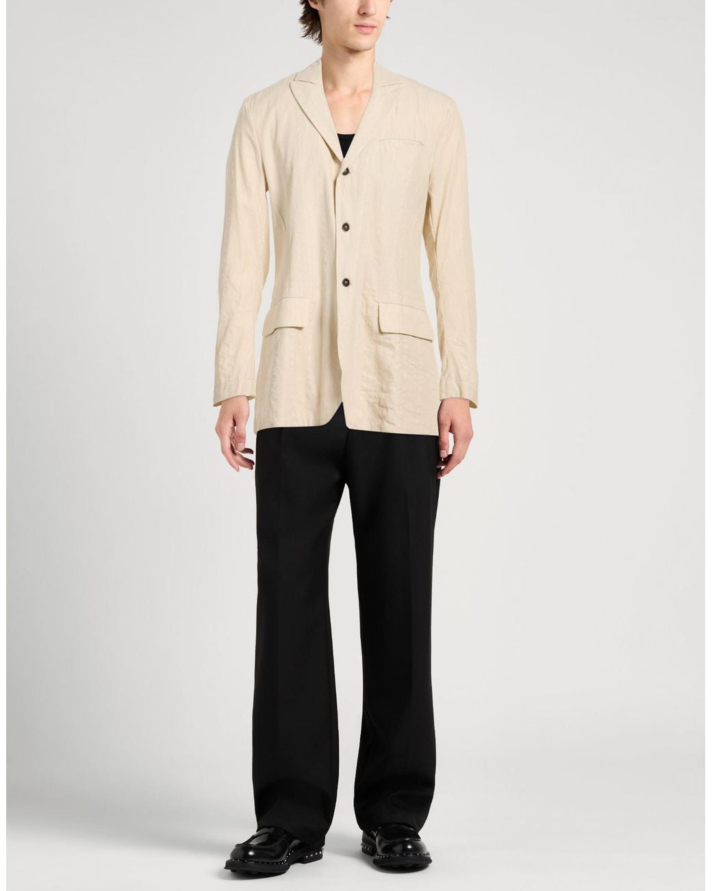 Masnada Natural Blazer Cotton, Linen, Paper Yarn for men