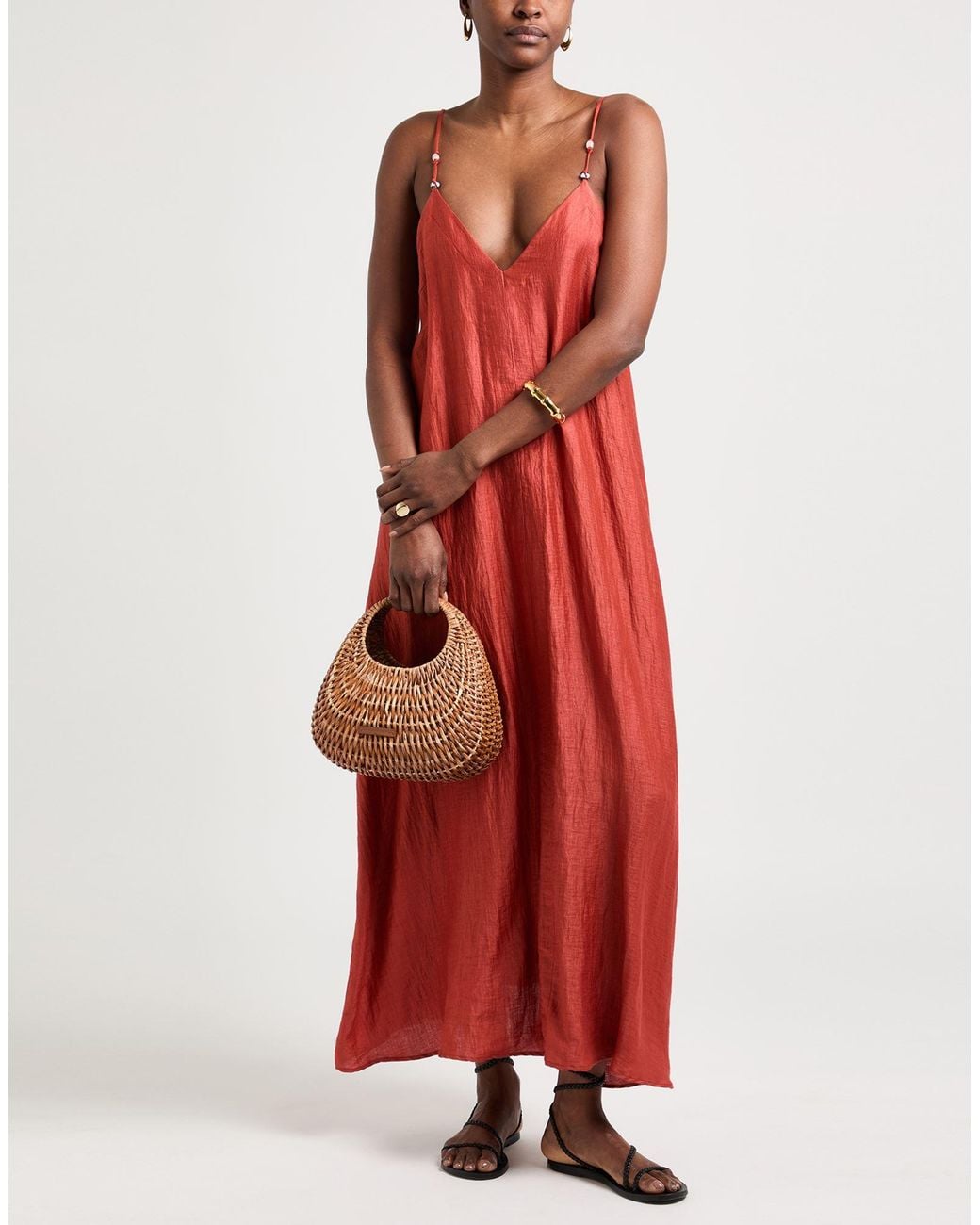 Ottod'Ame Red Maxi Dress