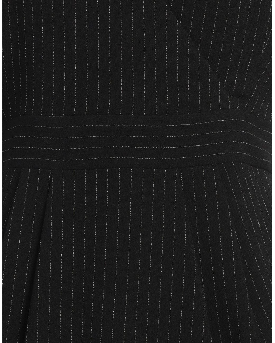 Hanita Black Mini Dress Polyester, Elastane, Viscose