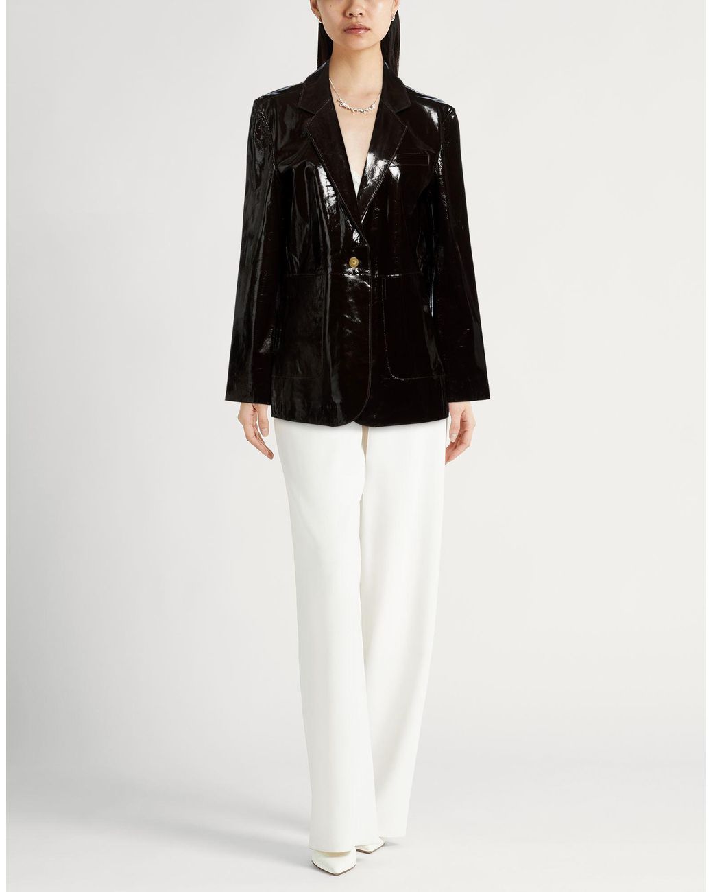 Alysi Black Chocolat Blazer Leather