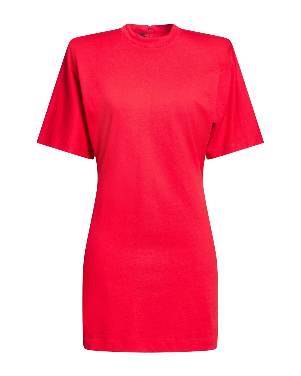Pinko Red Mini Dress Cotton