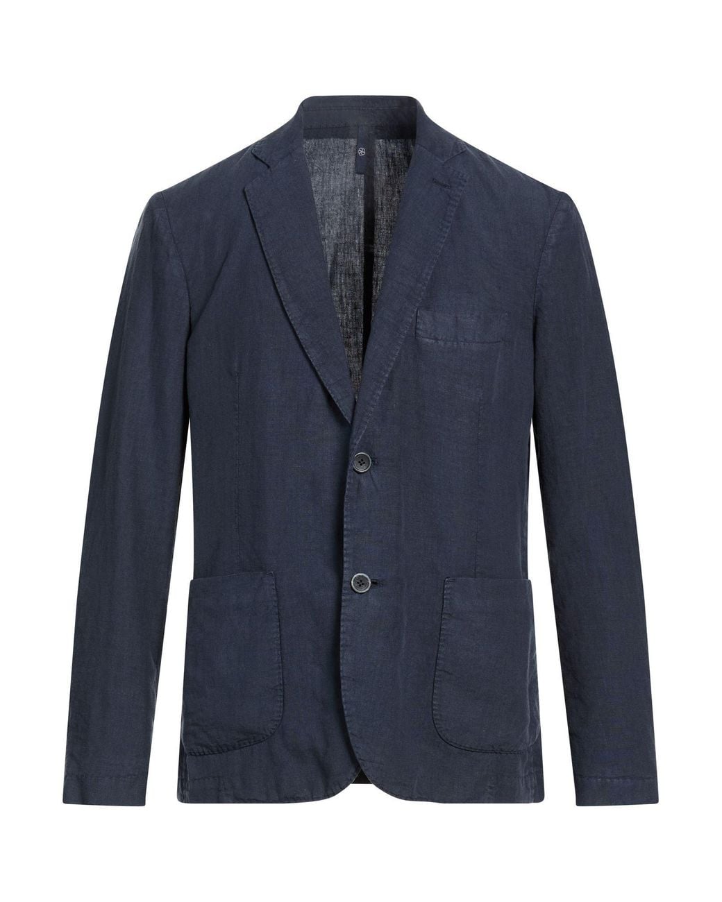 120% Lino Blue Blazer Linen for men