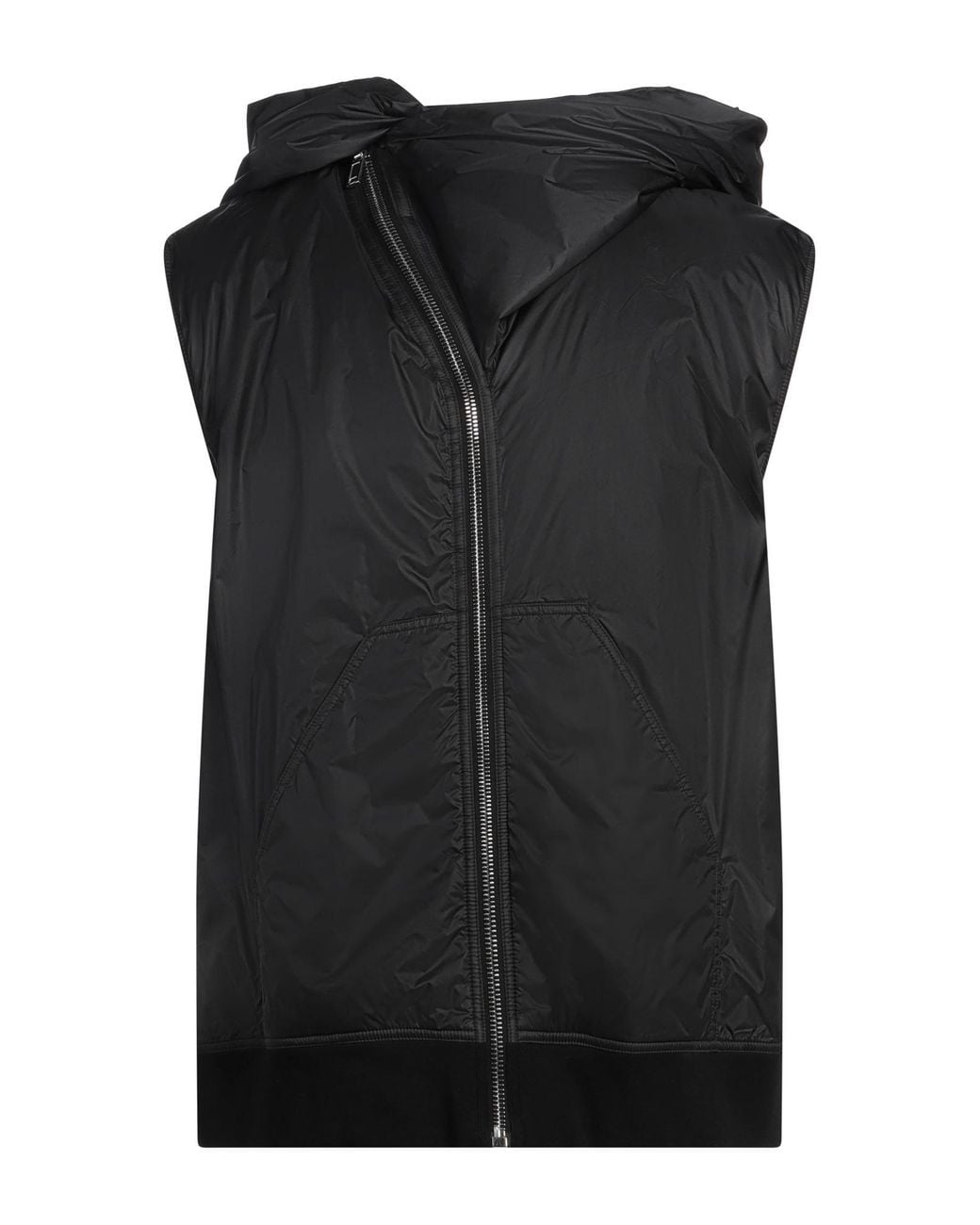 Rick Owens Black Vest Polyamide, Cotton, Elastane for men