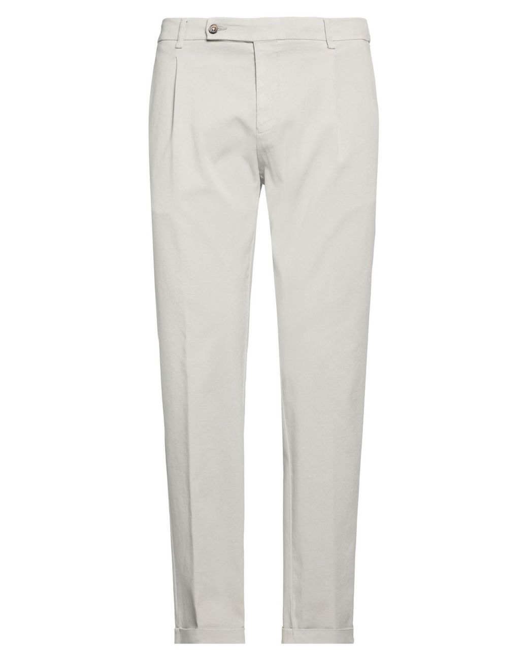 Berwich Gray Light Pants Cotton, Viscose, Elastane for men