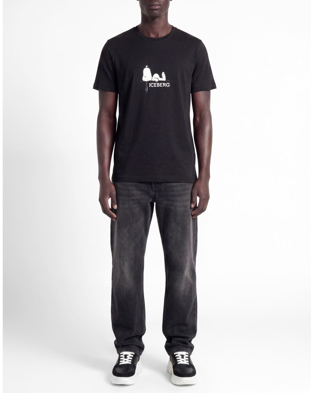 Iceberg Black T-Shirts for men