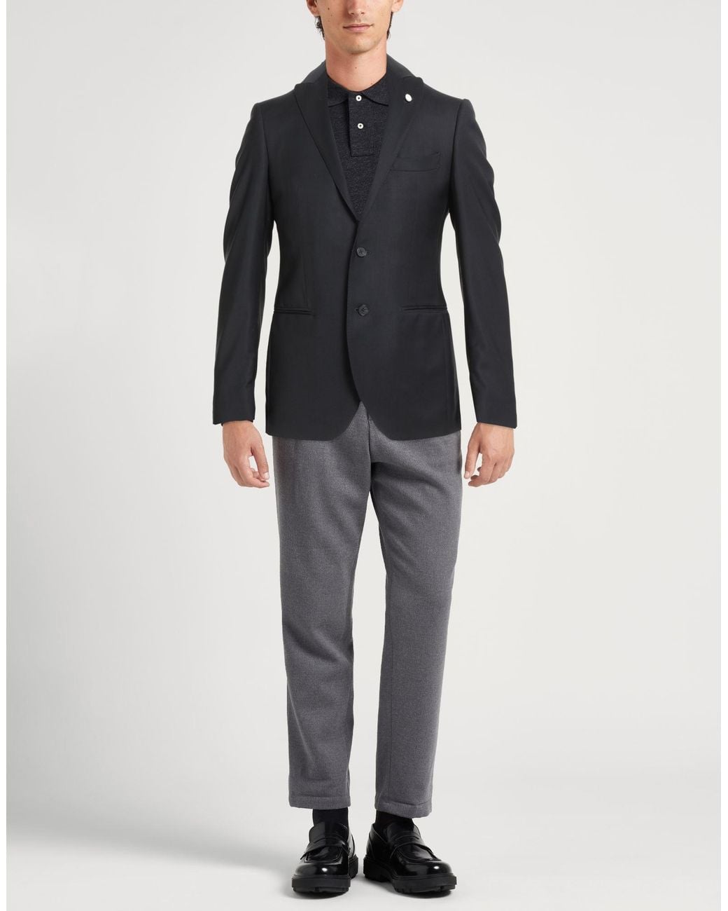 Luigi Bianchi Black Blazer for men