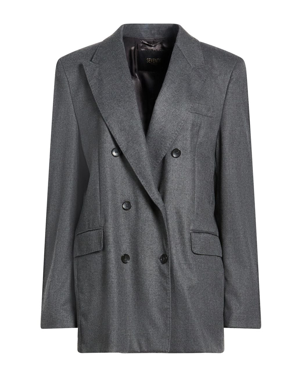 SEVENTY VENEZIA Black Blazer Polyester, Viscose, Wool, Elastane