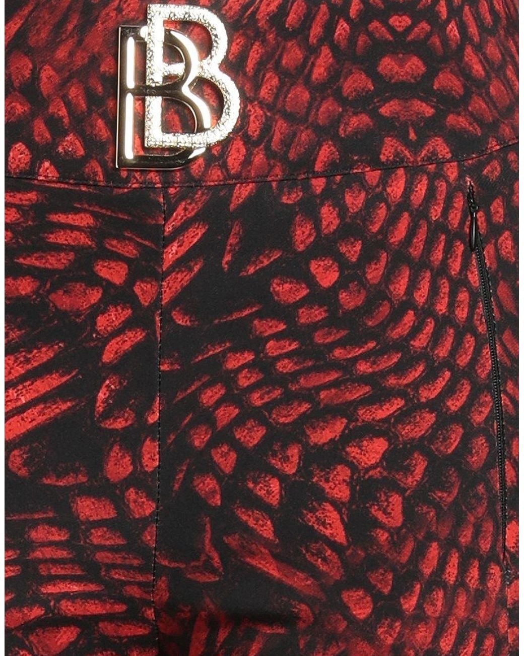 Babylon Red Pants Polyester, Elastane