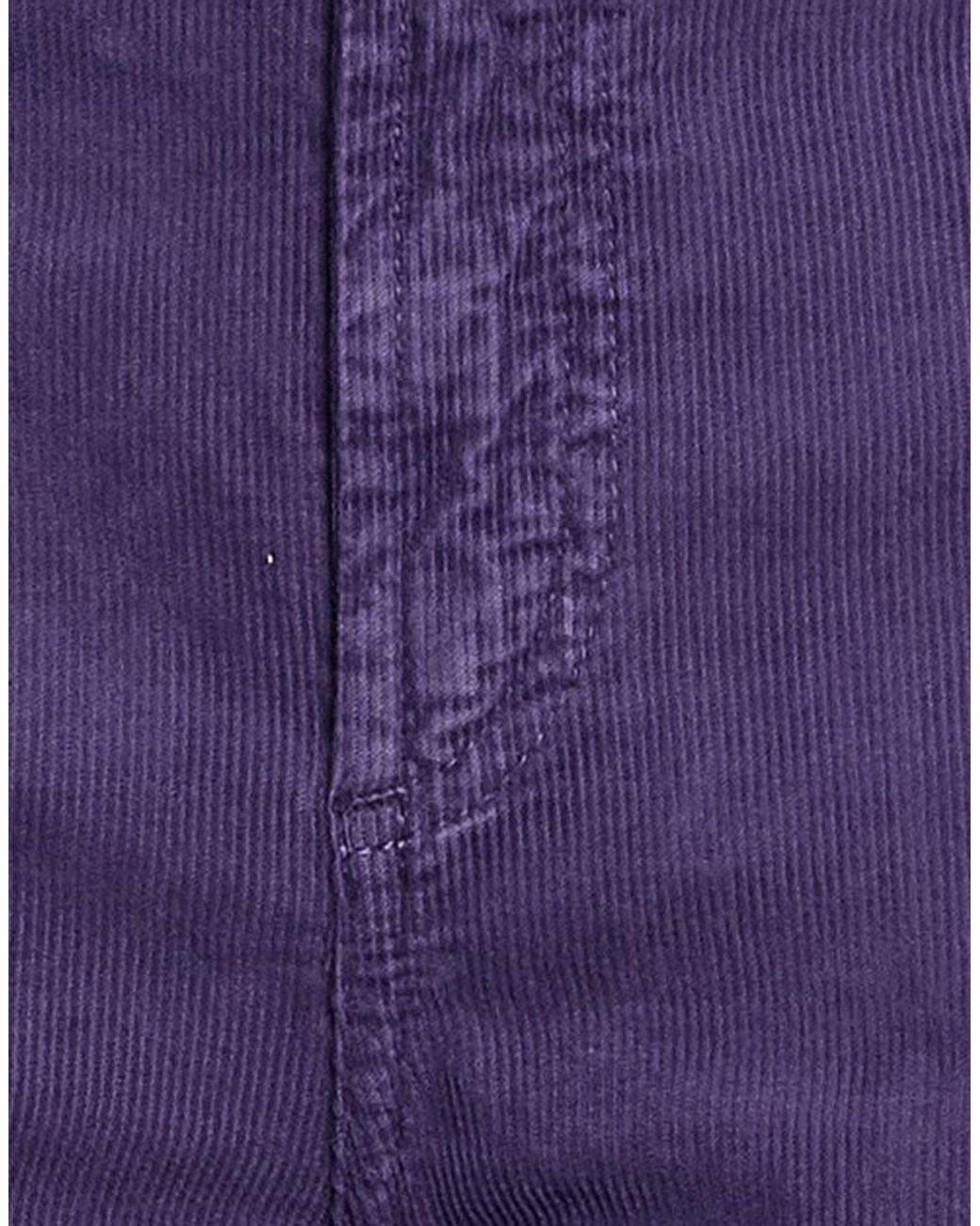 Department 5 Purple Pants Cotton, Elastane