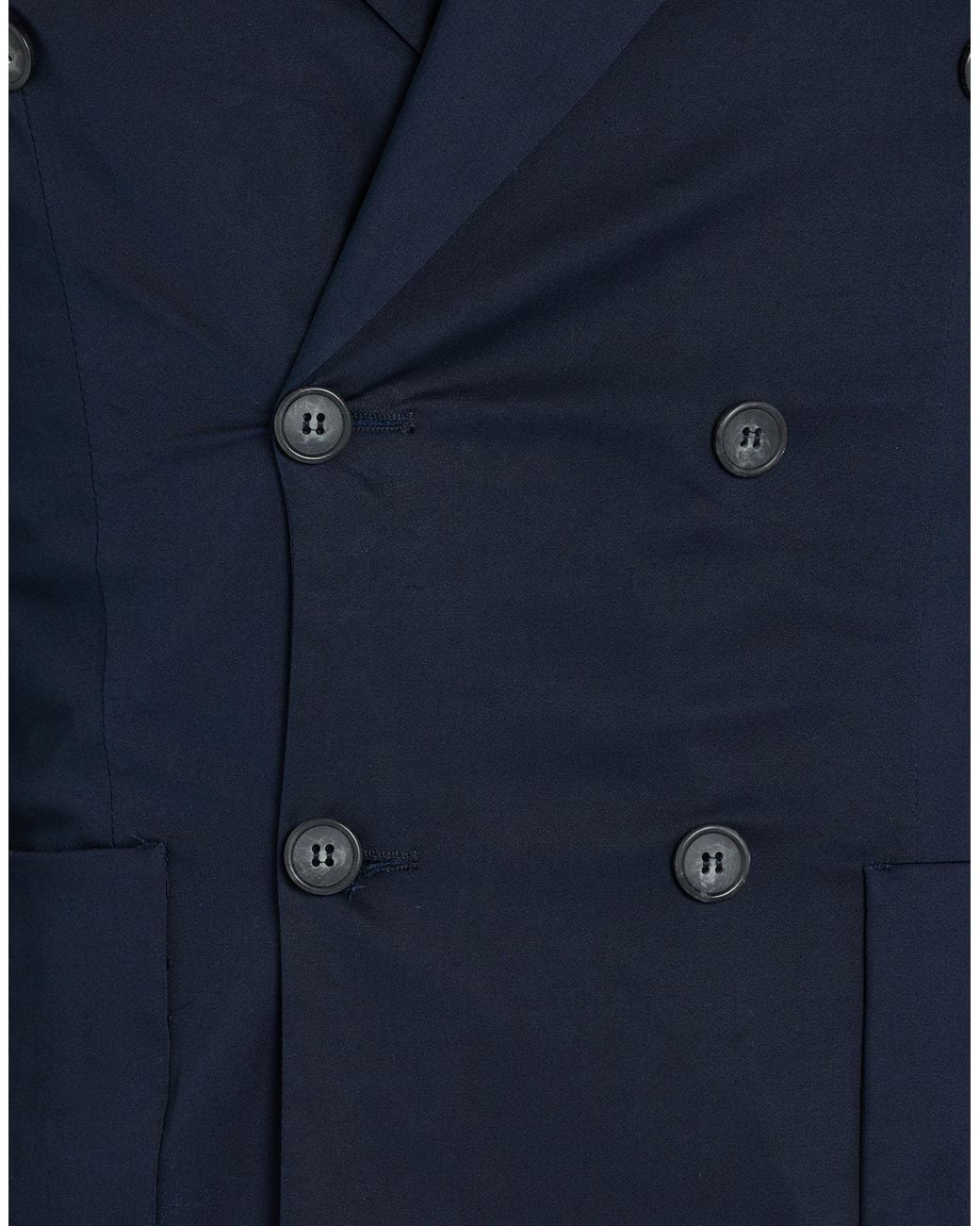 OVER/D Blue Midnight Blazer Cotton, Elastane for men