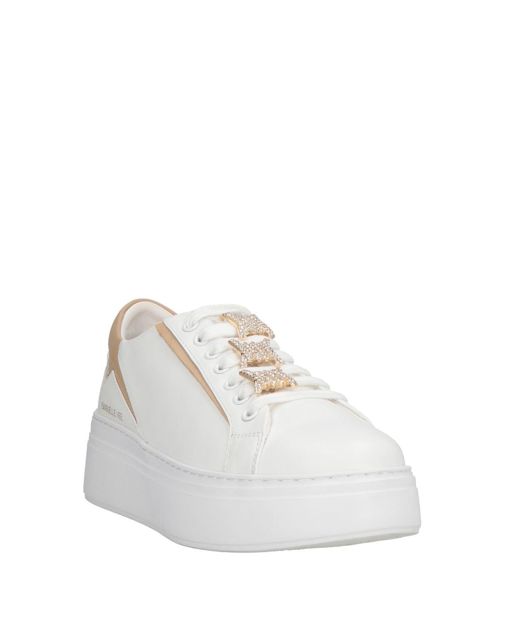 Emanuélle Vee White Sneakers Leather