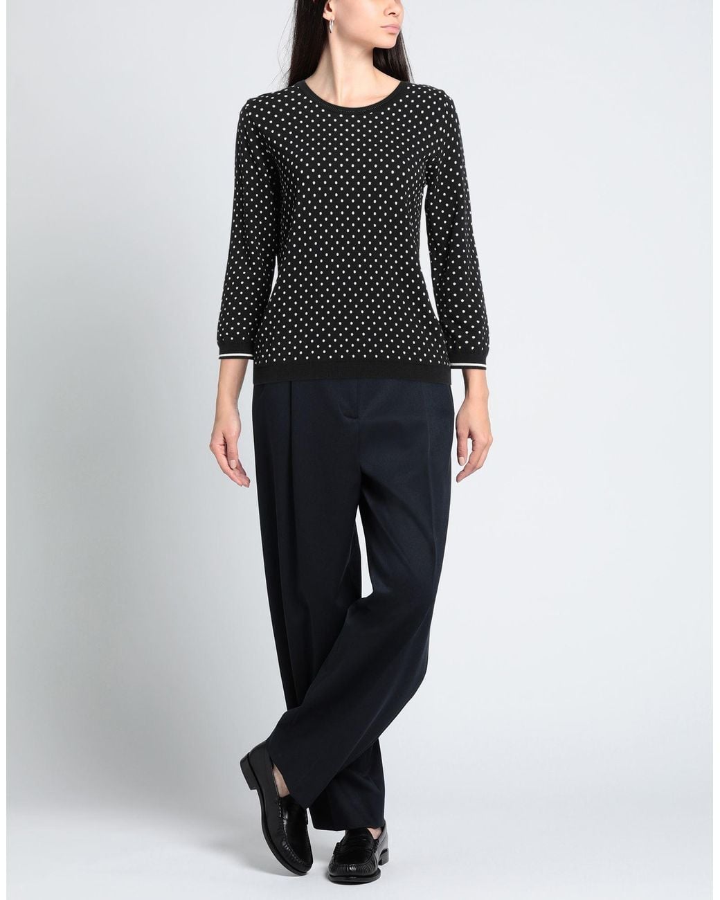 19.70 Nineteen Seventy Black Sweater Viscose, Polyamide