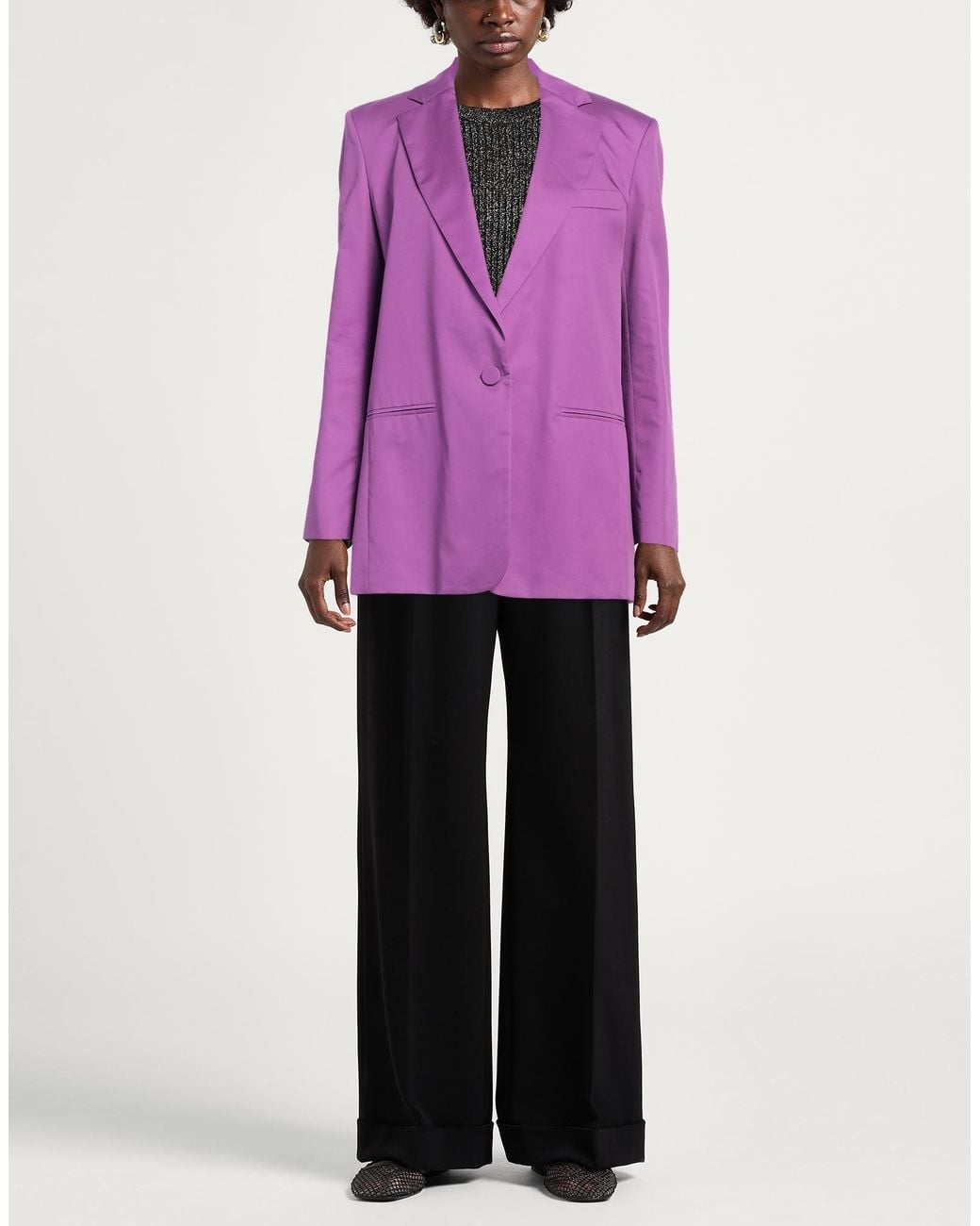 ANDAMANE Purple Blazer