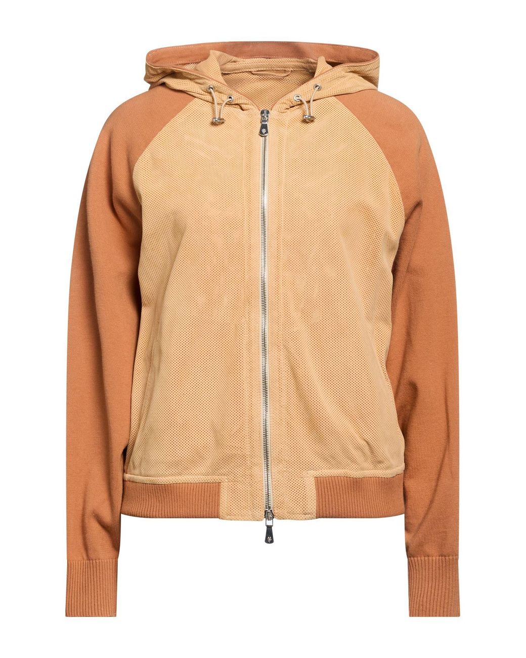Eleventy Orange Jacket Sheepskin