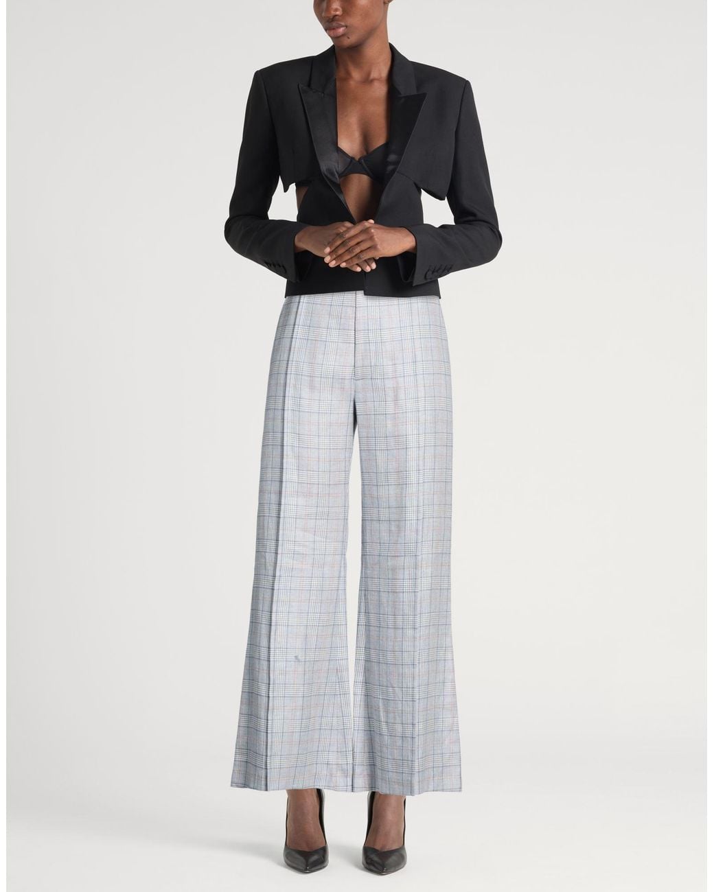Vivienne Westwood Blue Pants Wool, Linen