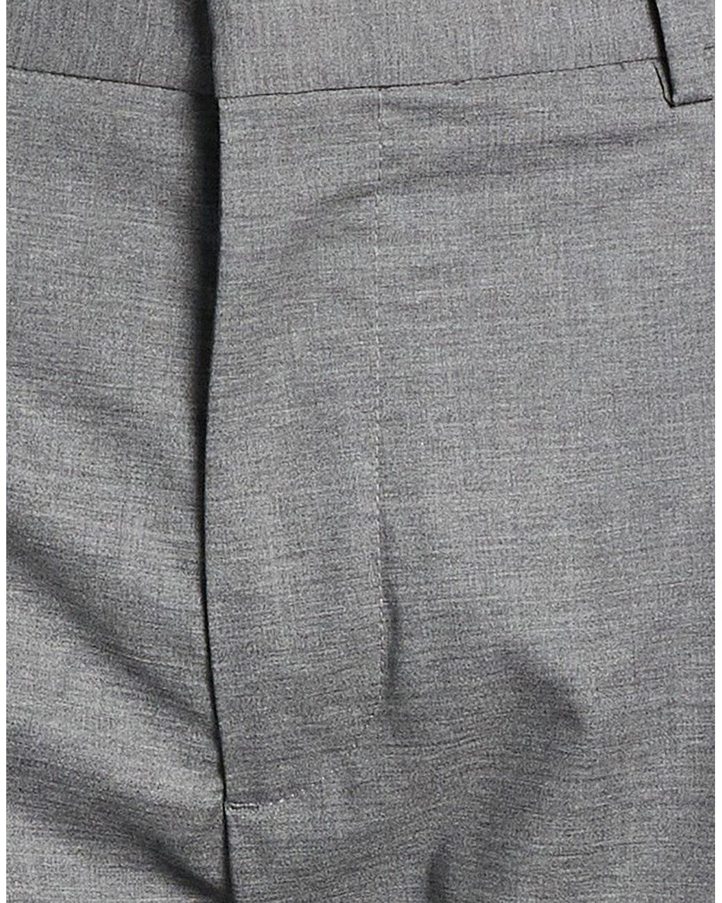 Moorer Gray Pants Wool, Elastane for men