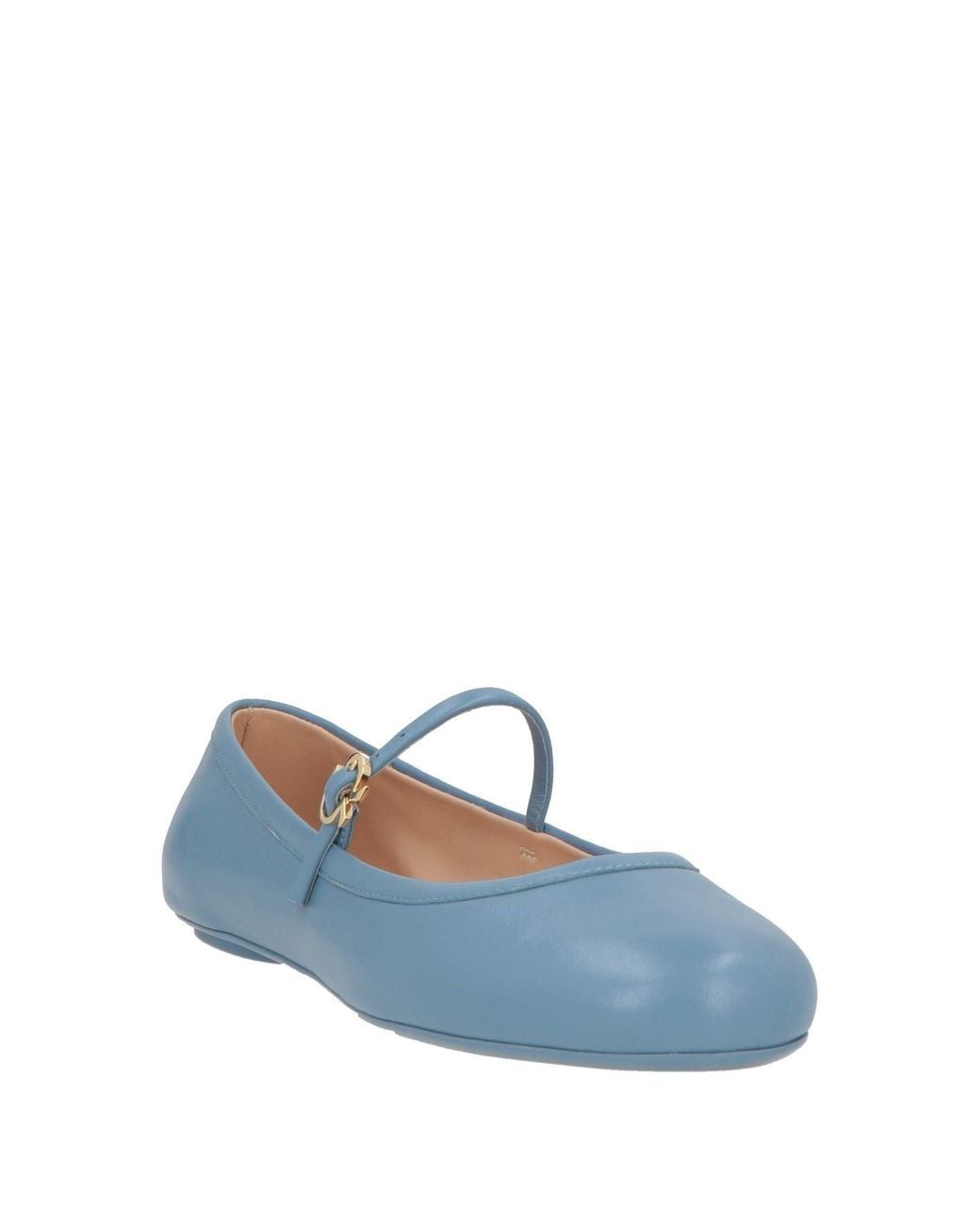 Gianvito Rossi Blue Ballet Flats