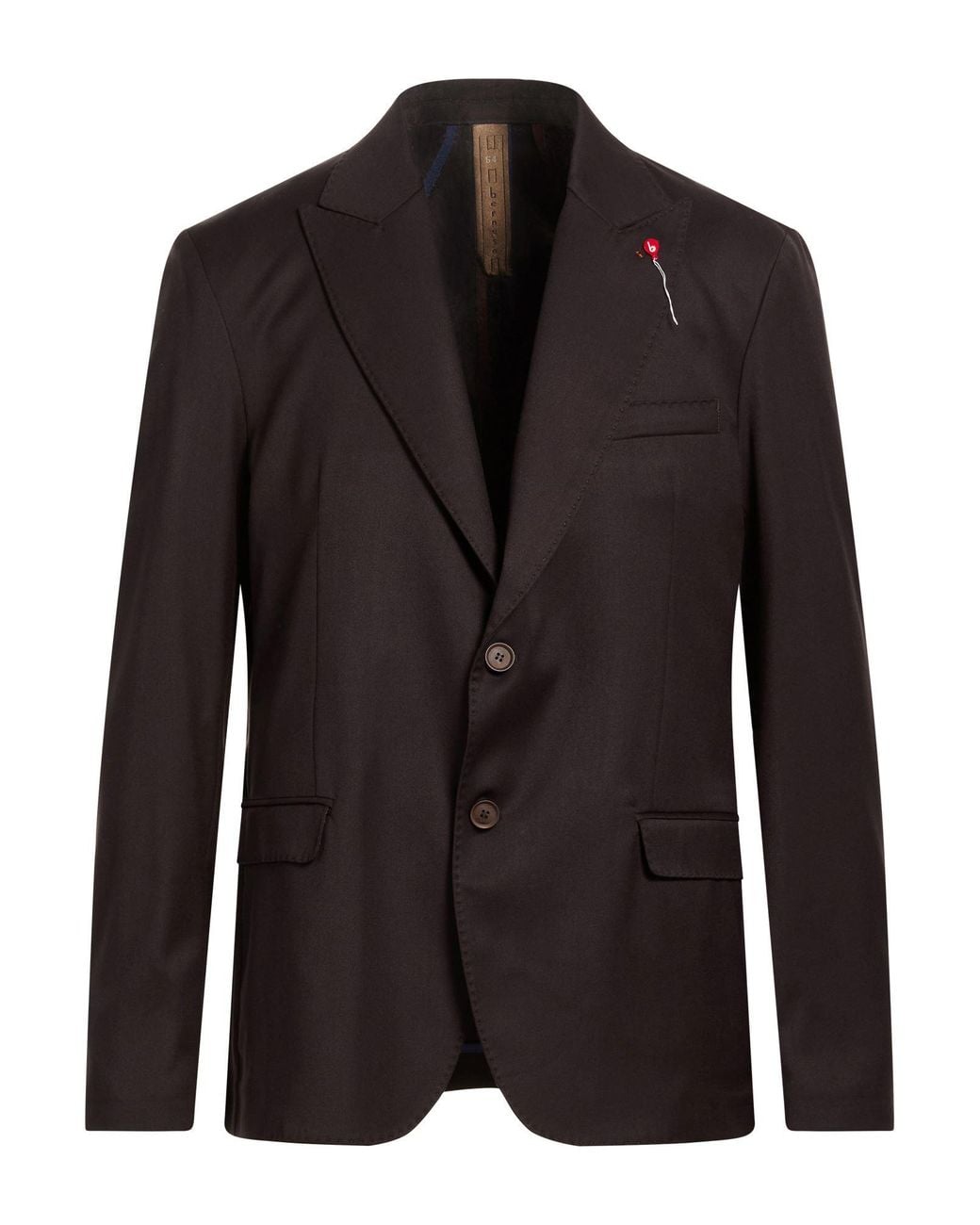 BERNESE Milano Black Blazer Polyester, Viscose, Elastane for men